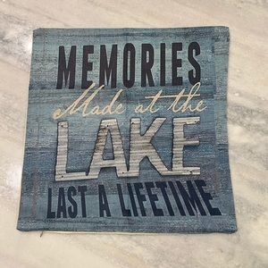 Memories Made at the Lake | Throw Pillow Cover 17”